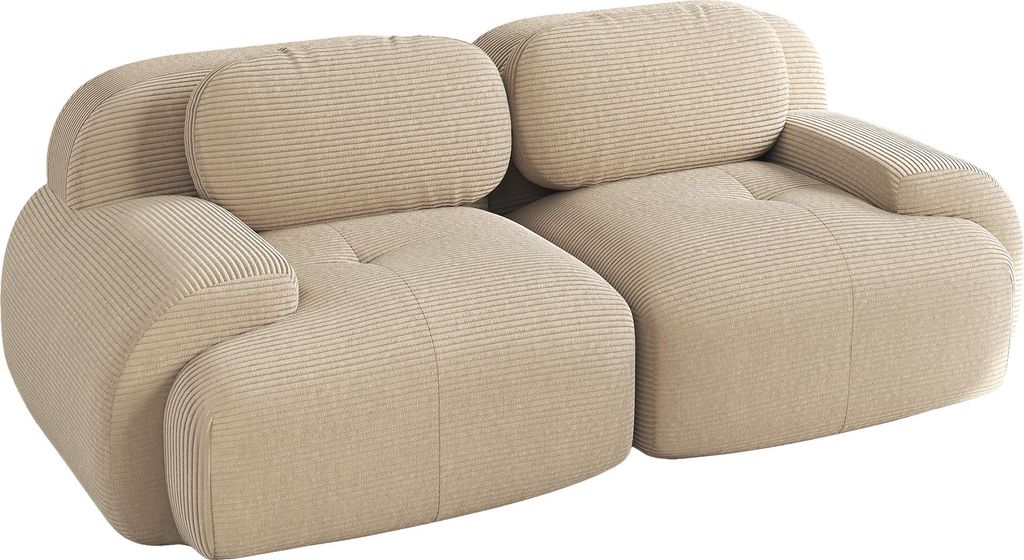 Canapé Loveseat Sweiko 82'' en velours côtelé, modulable Image du produit 