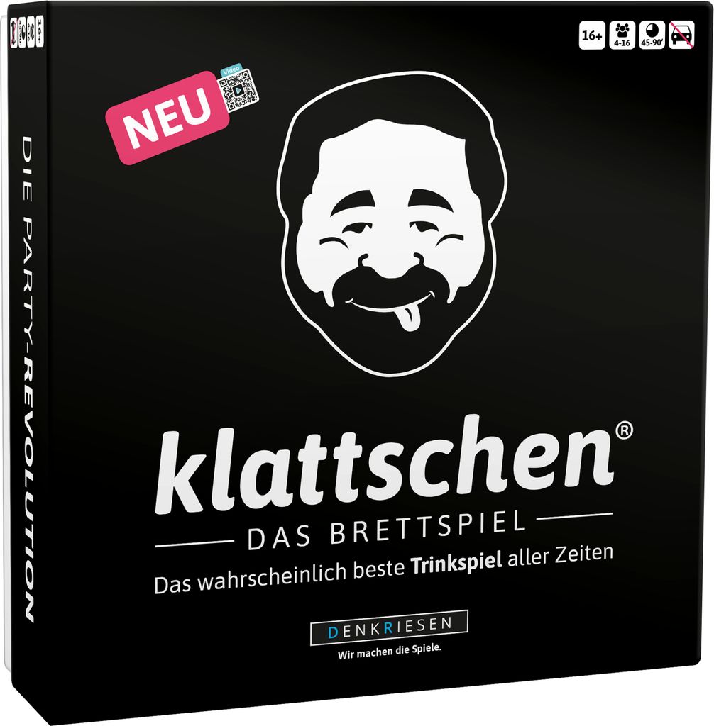 klattschen® - Trinkspiel - DAS BRETTSPIEL - Das Produktbild 