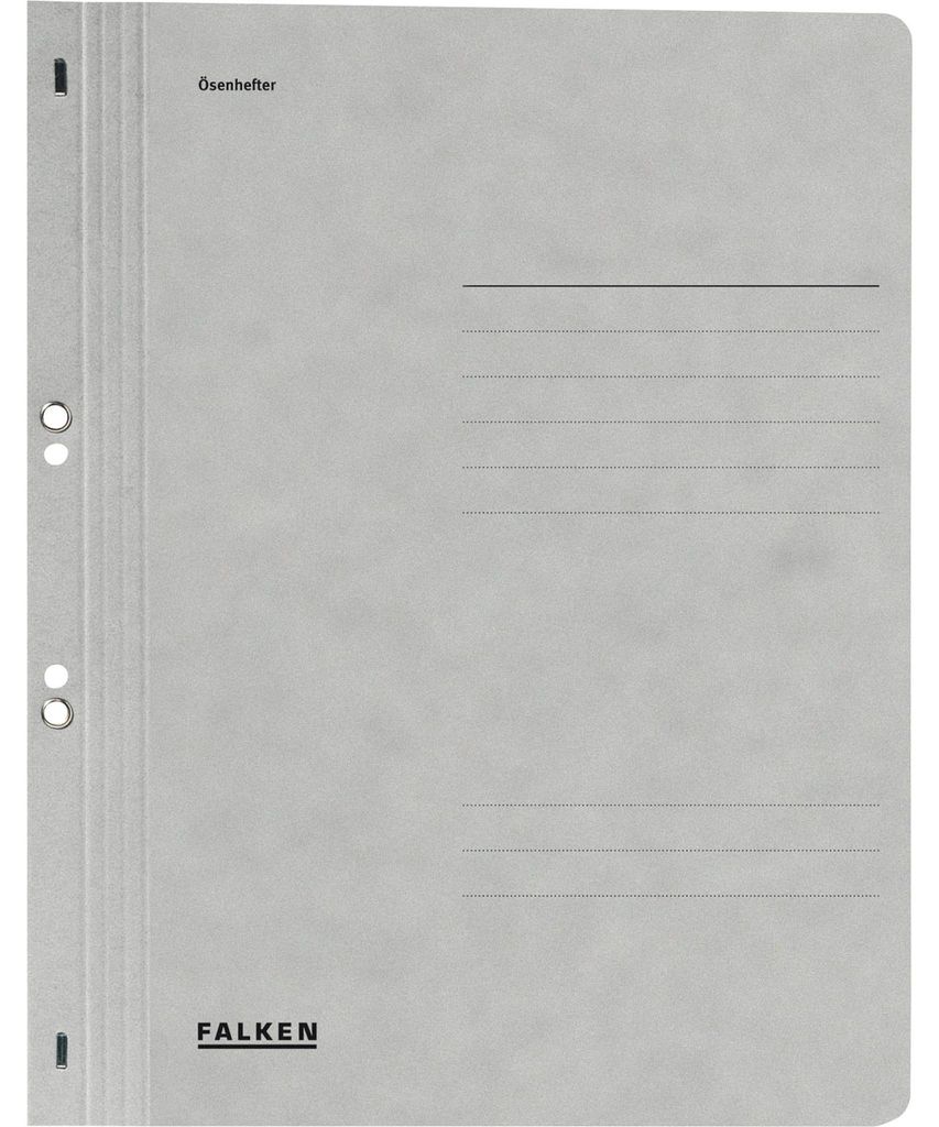 Falken 80003916 Ösenhefter - A4 1/1 Vorderdeckel, grau, Immagine del prodotto 