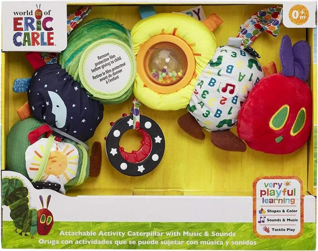 Doudou Chenille très affamée peluche active textile pour apaiser bébé