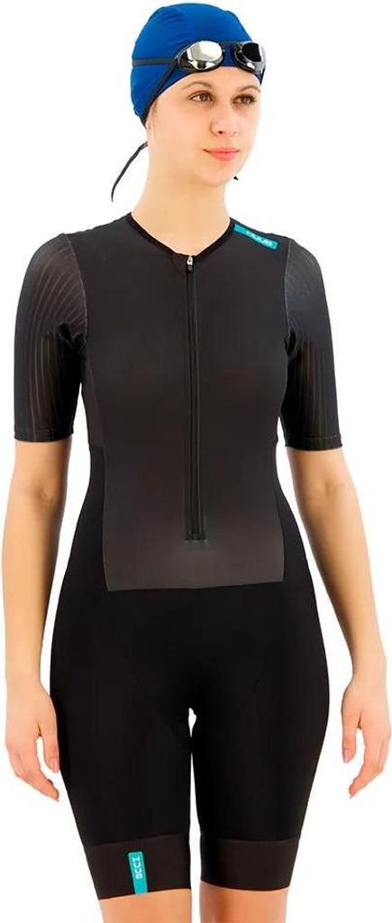 Huub Eternal Aero Lc Kurzarm-trisuit Schwarz XS Damen Schwarz XS