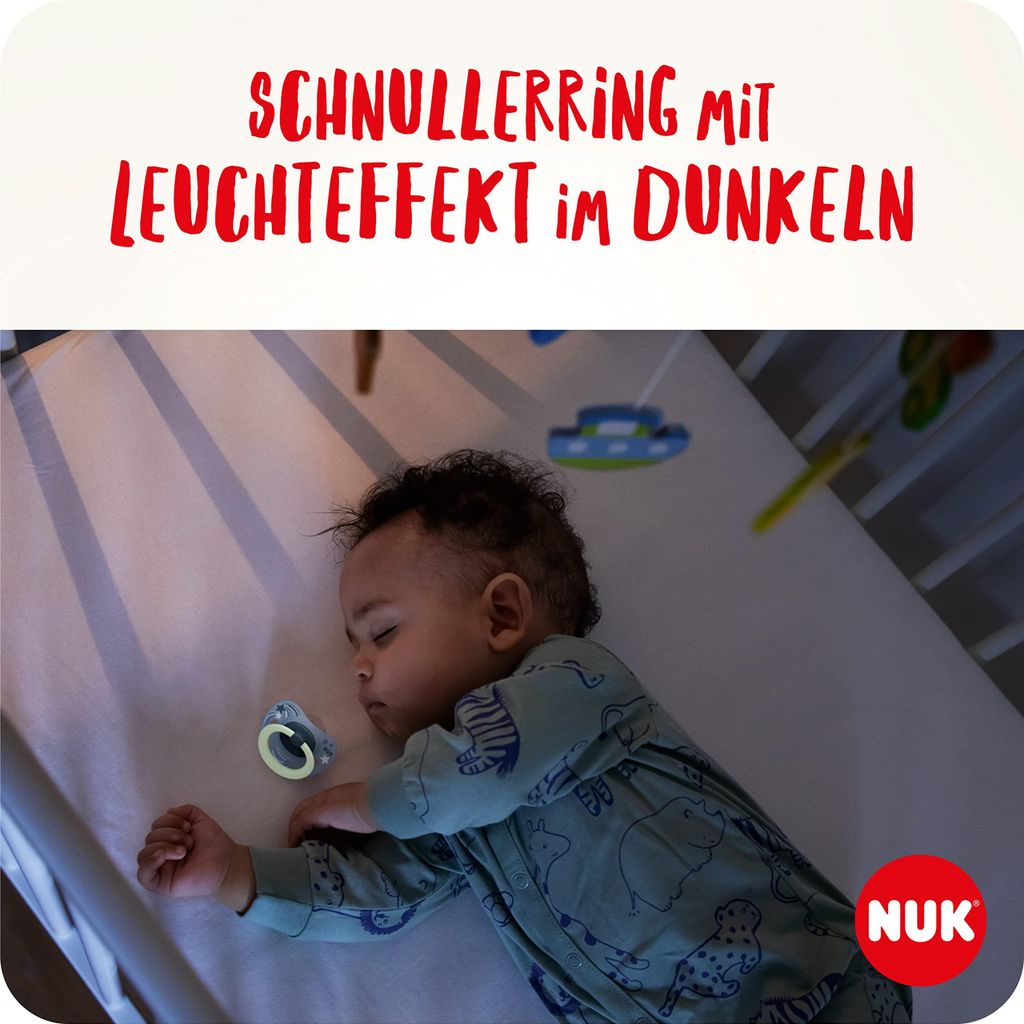 Schnuller 18-36M Silikon Herzform 4 Stk. NUK Signature Day Produktbild 