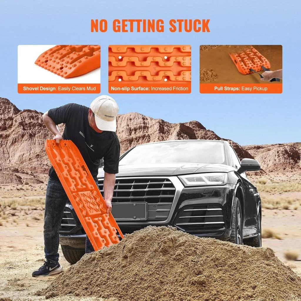 Planches de Récupération Antidérapantes avec Sac de Transport Orange