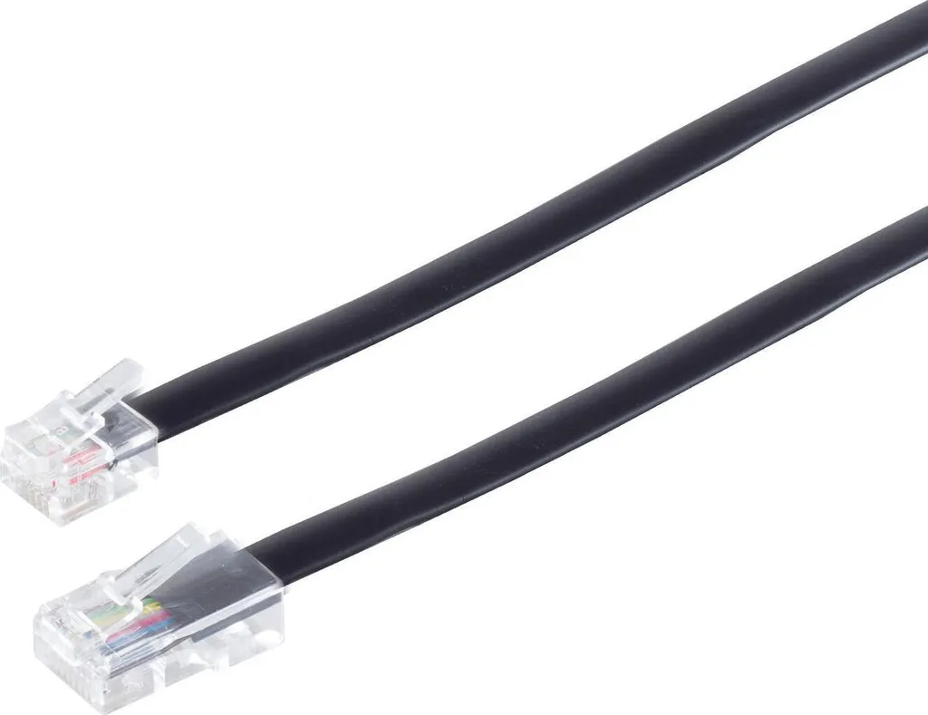 Câble 6 fils plats RJ45 vers RJ12 - Occupation centrale 3m (70253)