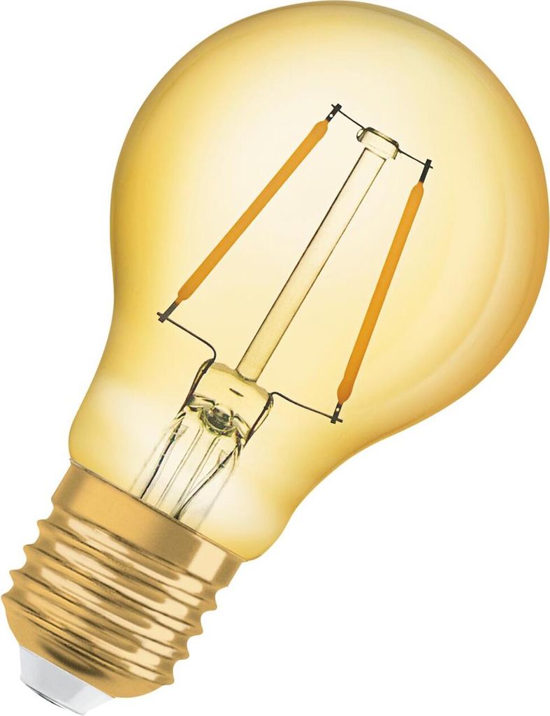 A close-up studio shot of a vintage-style LED light bulb.