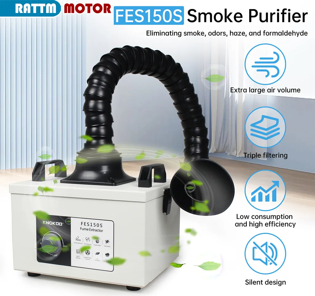 Aspirateur de fumées de brasage laser avec filtration à 3 niveaux H13 - 2