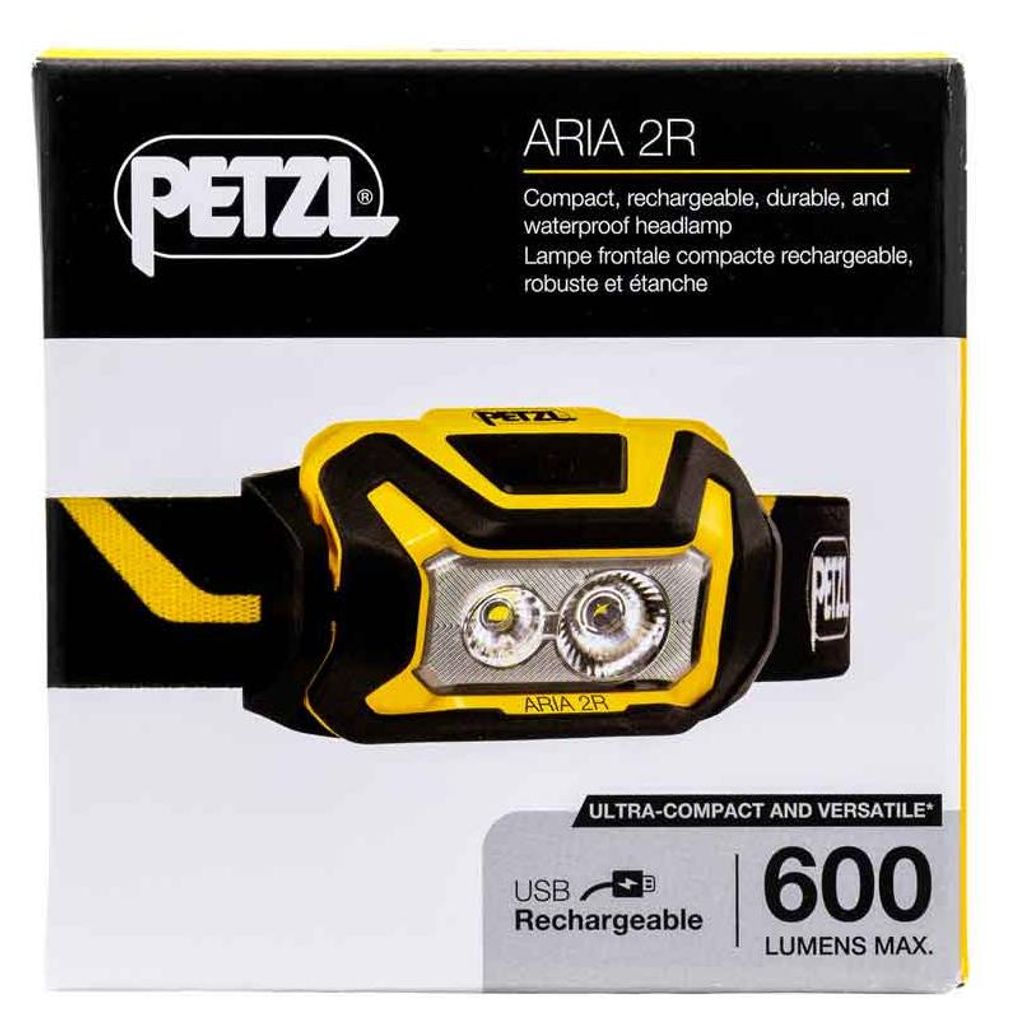 Petzl ARIA 2R Lampe frontale Noir / jaune Lampe frontale Image du produit 