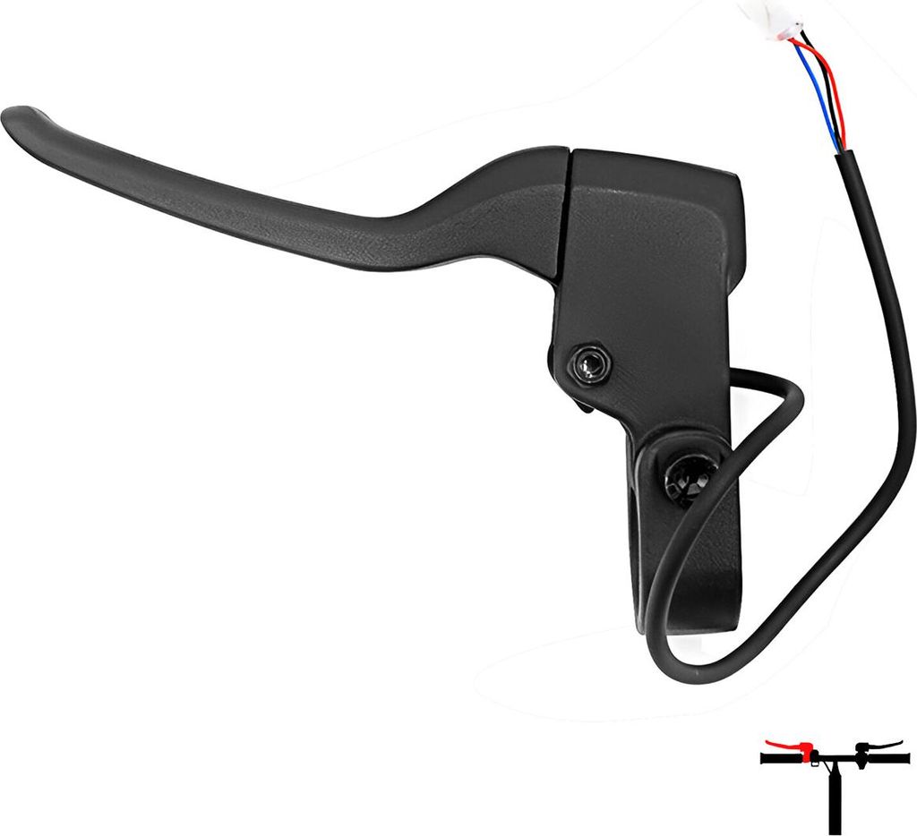 Avizar, Bremshebel links für Niu KQi2 E-Scooter mit Sensor und Kabel, Schwarz
