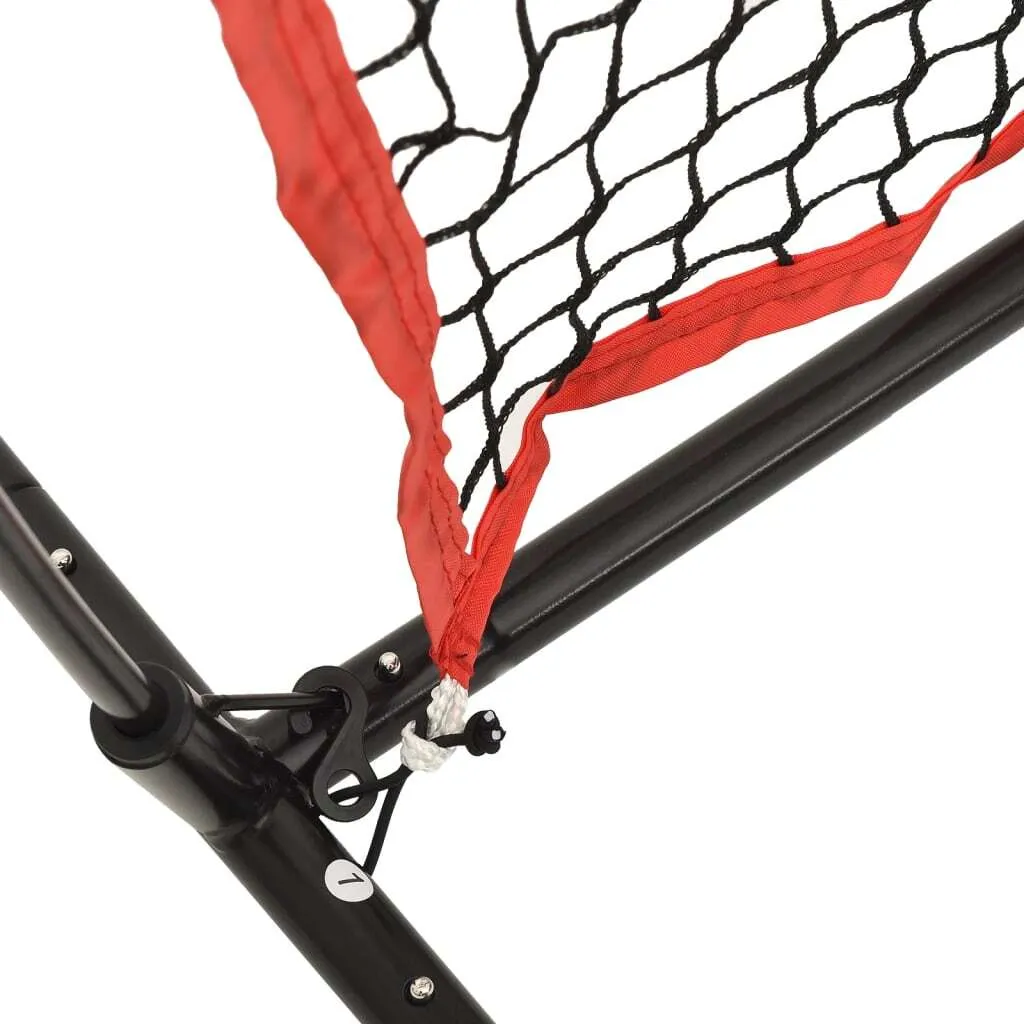 Filet de baseball robuste 183 cm polyester avec cadre acier noir et rouge - 6