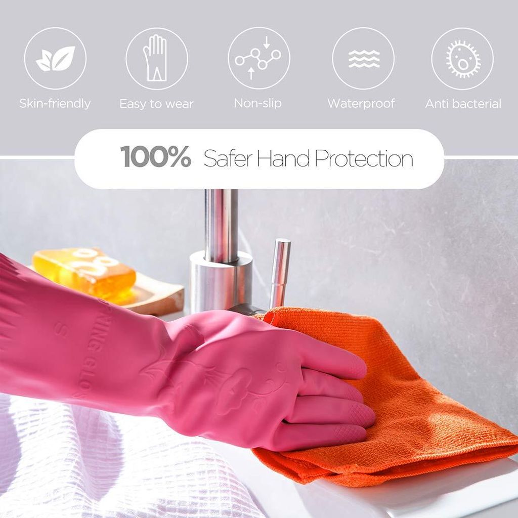Wiederverwendbare Haushaltshandschuhe, Reinigung Produktbild 9