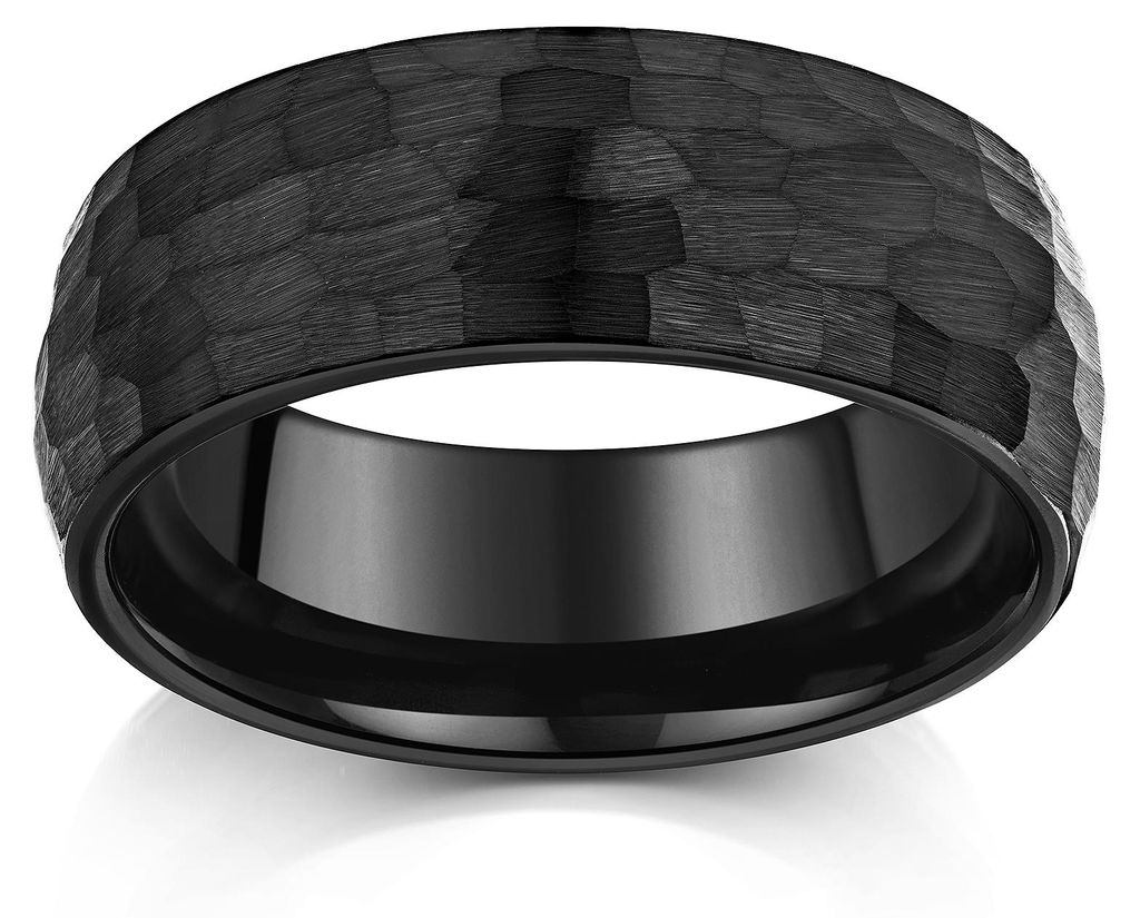 Zeeme Stainless Steel Ring Wolfram schwarz 064 (20,4) 344070246