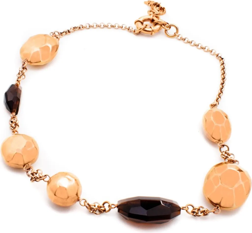 Collier avec Pendentif Cœur Folli Follie 3N14T011RB Fini Or Rose Brillant