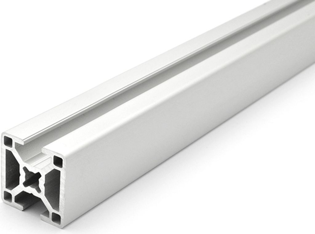 Länge 1840mm - Design-Aluminiumprofil 30x30L 2 Nuten verdeckt 180 Grad B-Typ Nut 8 (leicht), silber eloxiert. Aluminium Profil 30x30 Alu Profil 30...