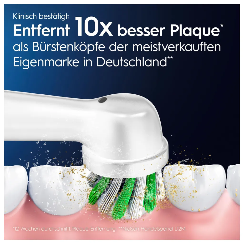 Pack de 6 brossettes Oral-B Pro CrossAction X Shape compatibles White - 17