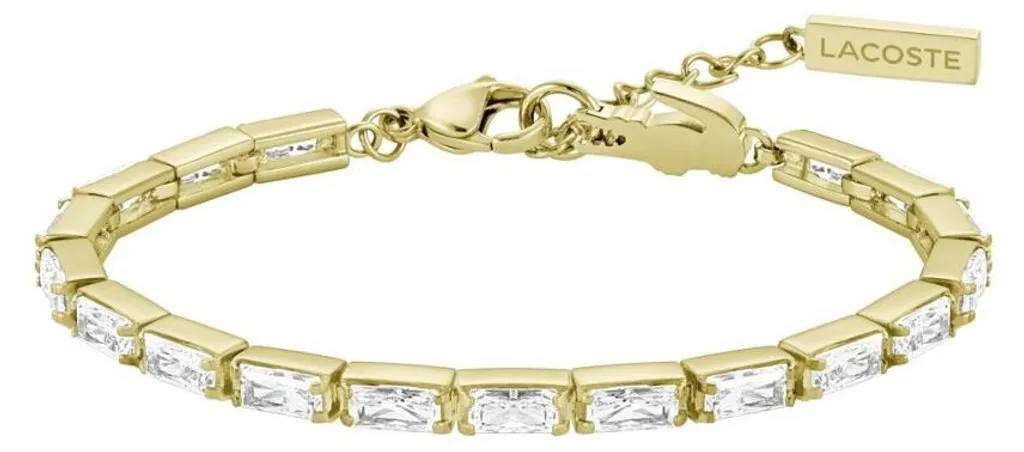 Bracelet rivière de diamants Duchess en plaqué or et cristaux pour femme