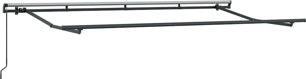 Cadre de store anthracite 4 x 2 m en métal robuste pour terrasse d'été