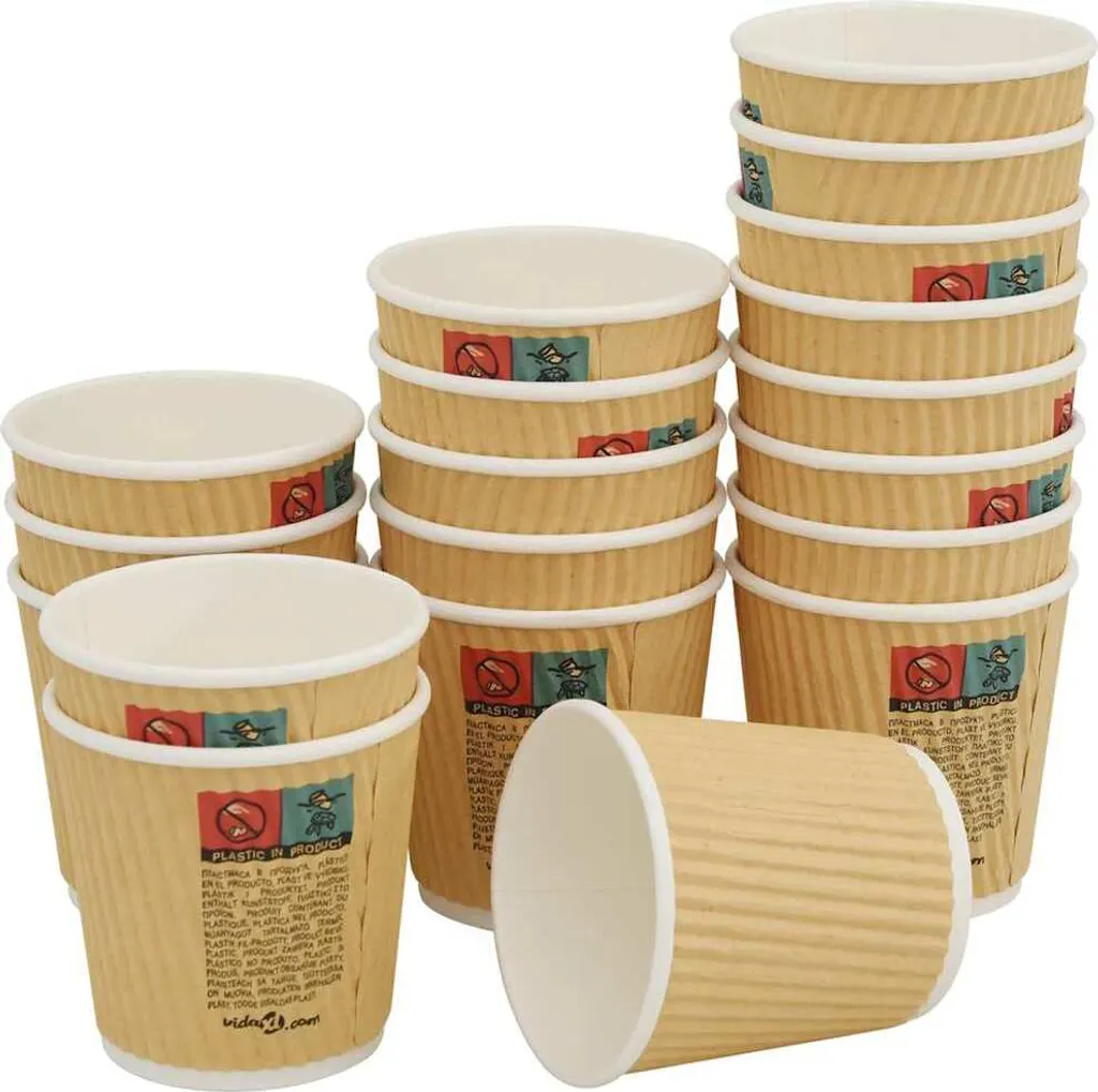 Gobelets café à emporter 4oz 100ml avec couvercles pour professionnel - 5