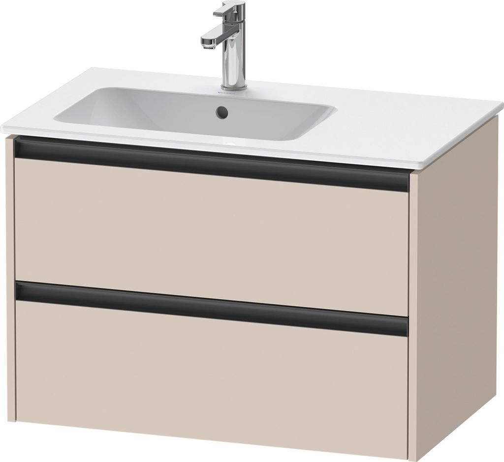 Duravit Ketho.2 Wastafelonderkast 81x48x54,9 cm Supermat Produktbild 