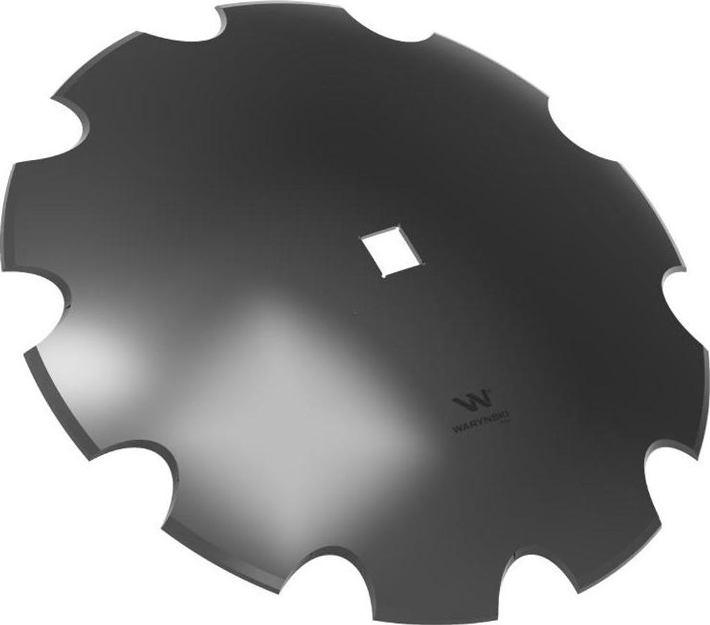 Zahnplatte Z-10 fi 660 Loch 40x40 Dicke 6mm Borstahl WARYŃSKI R