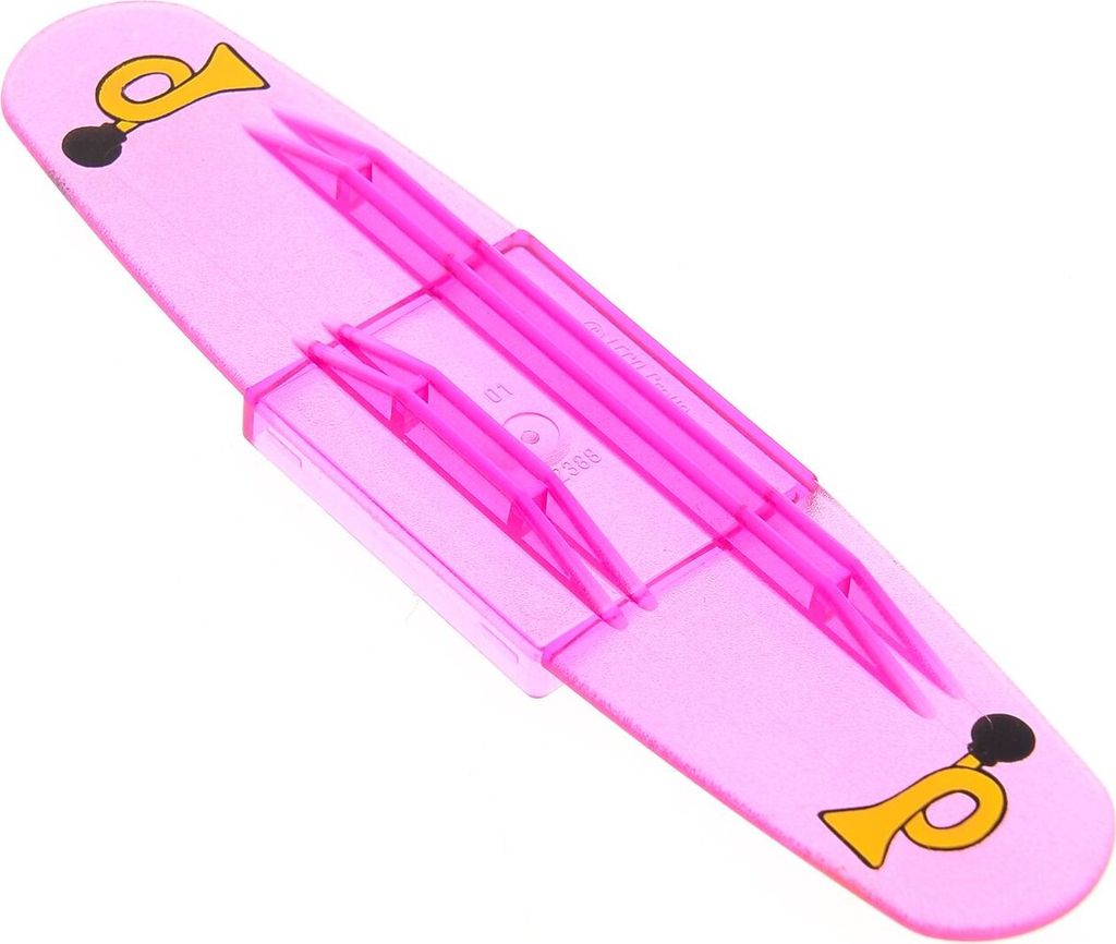 1x Lego Duplo Intelli Lok Code Stein transparent pink Hupe Produktbild 