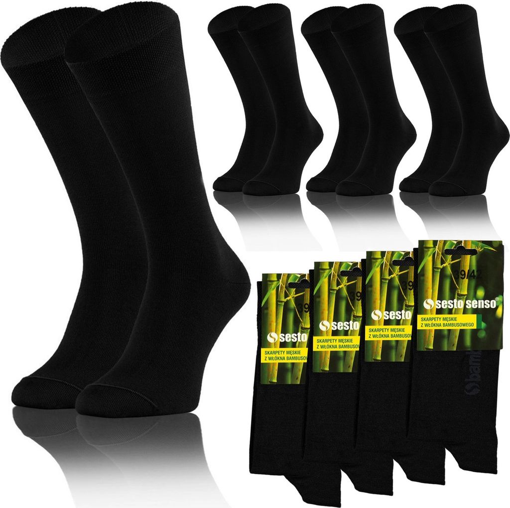 SESTIMI calze da uomo in bambù ECO BAMBOO - confezione da 4 Immagine del prodotto 