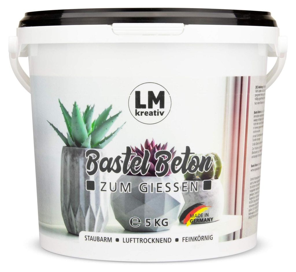 LM-Kreativ Bastel-Beton 5 kg – Gieß- & Modelliermasse zum Produktbild 