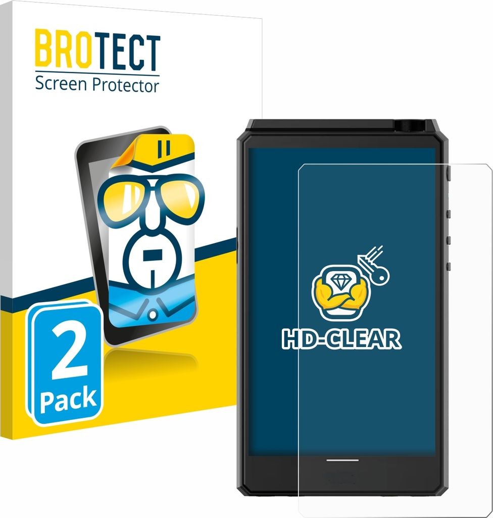 2x Für Hiby R6 III Schutzfolie BROTECT Displayschutz Display Schutz Folie Klar Transparent