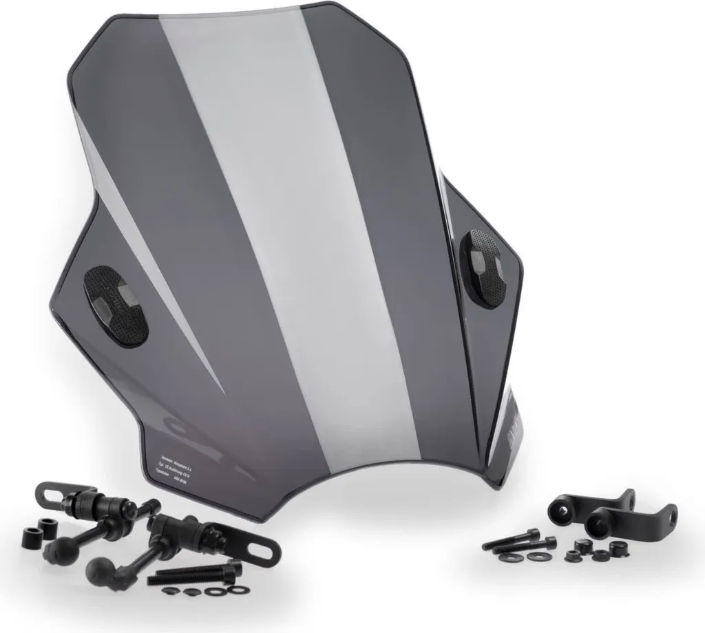 Bulle PUIG fumée claire 430x390mm pour Suzuki Inazuma - Réf 4165H