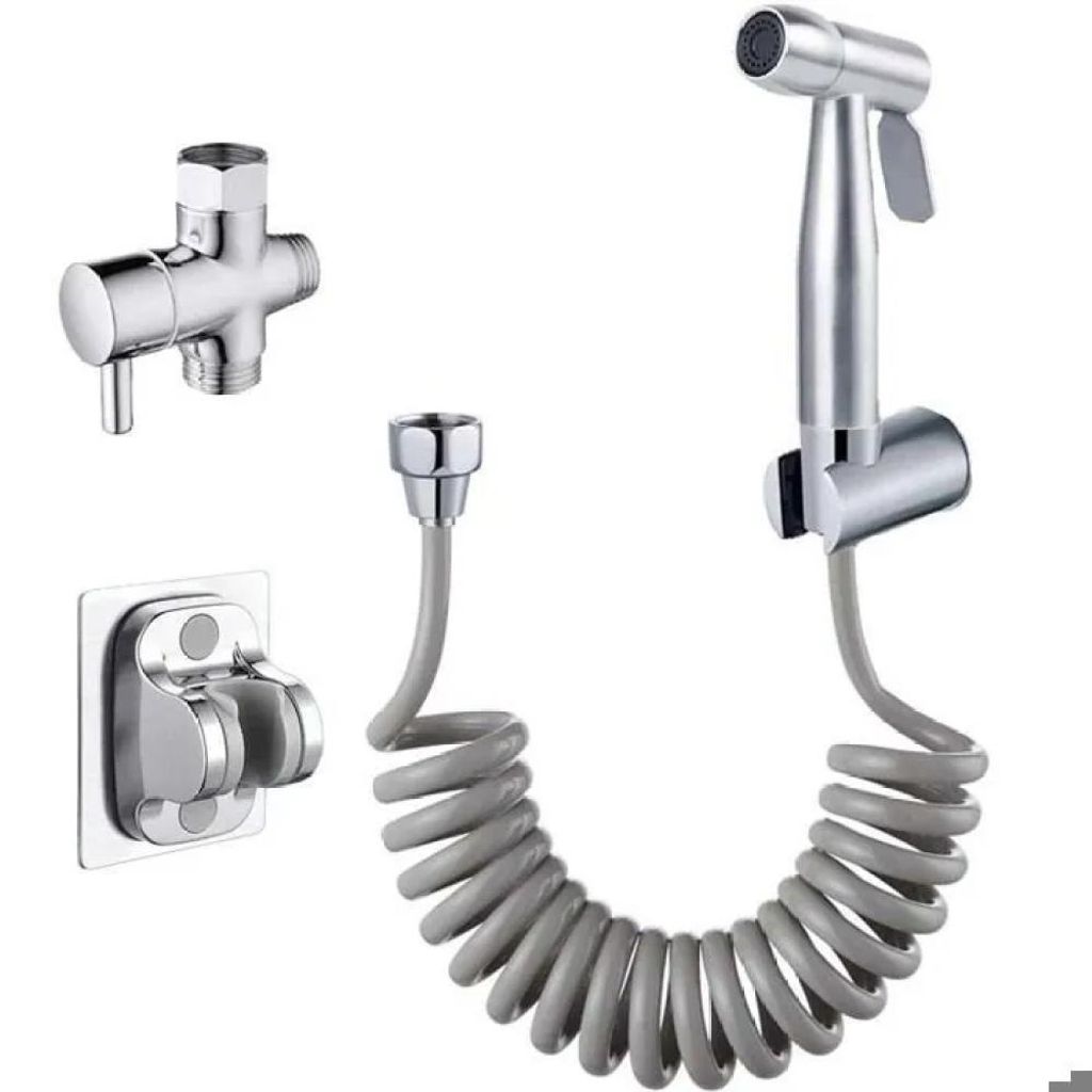 Handbrause für Toiletten, Edelstahl-Toilettenbrause-Set mit Produktbild 