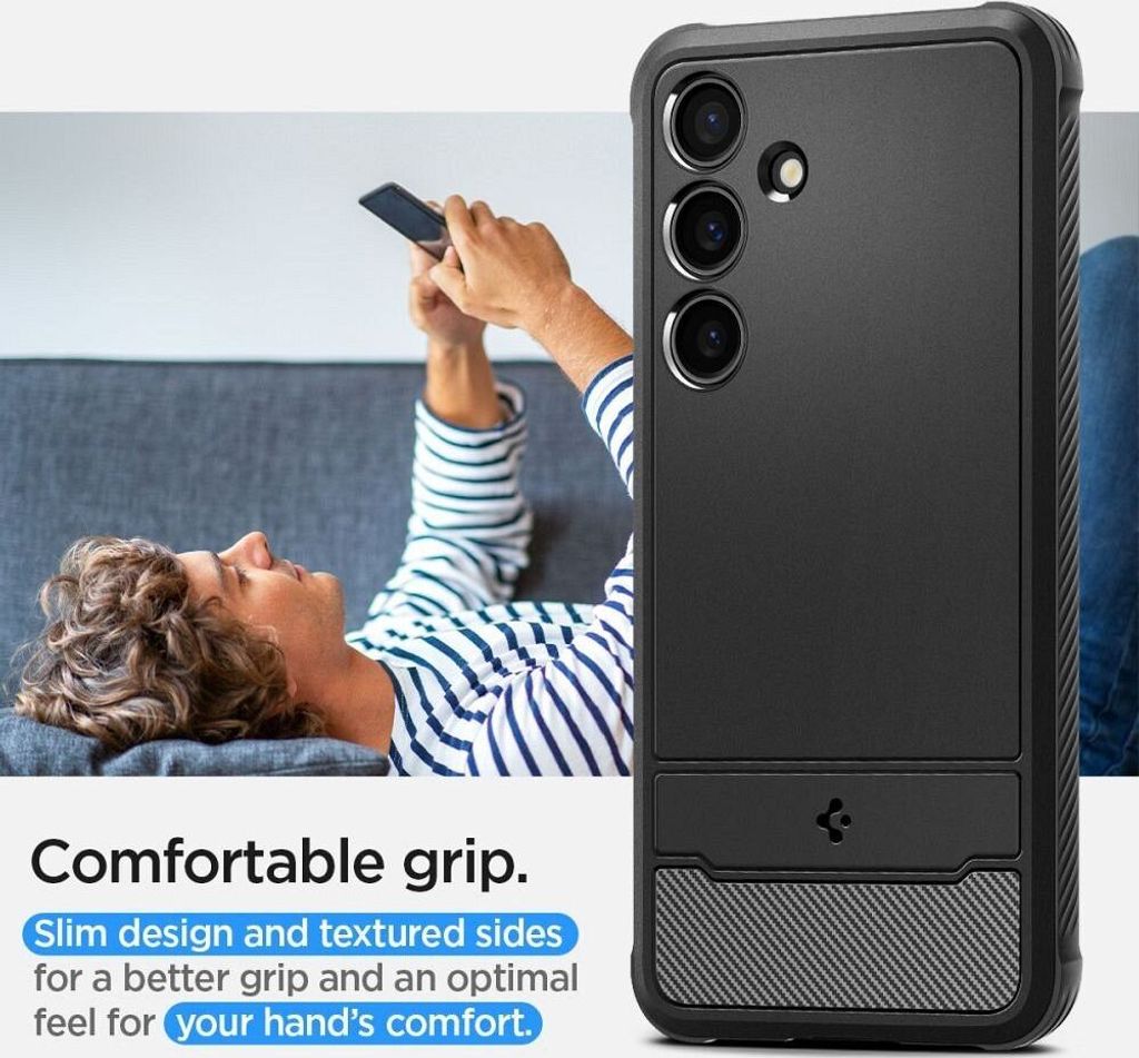 Futerał Spigen Rugged Armor Do Samsung S24 Matte Black Zdjęcie produktu 4