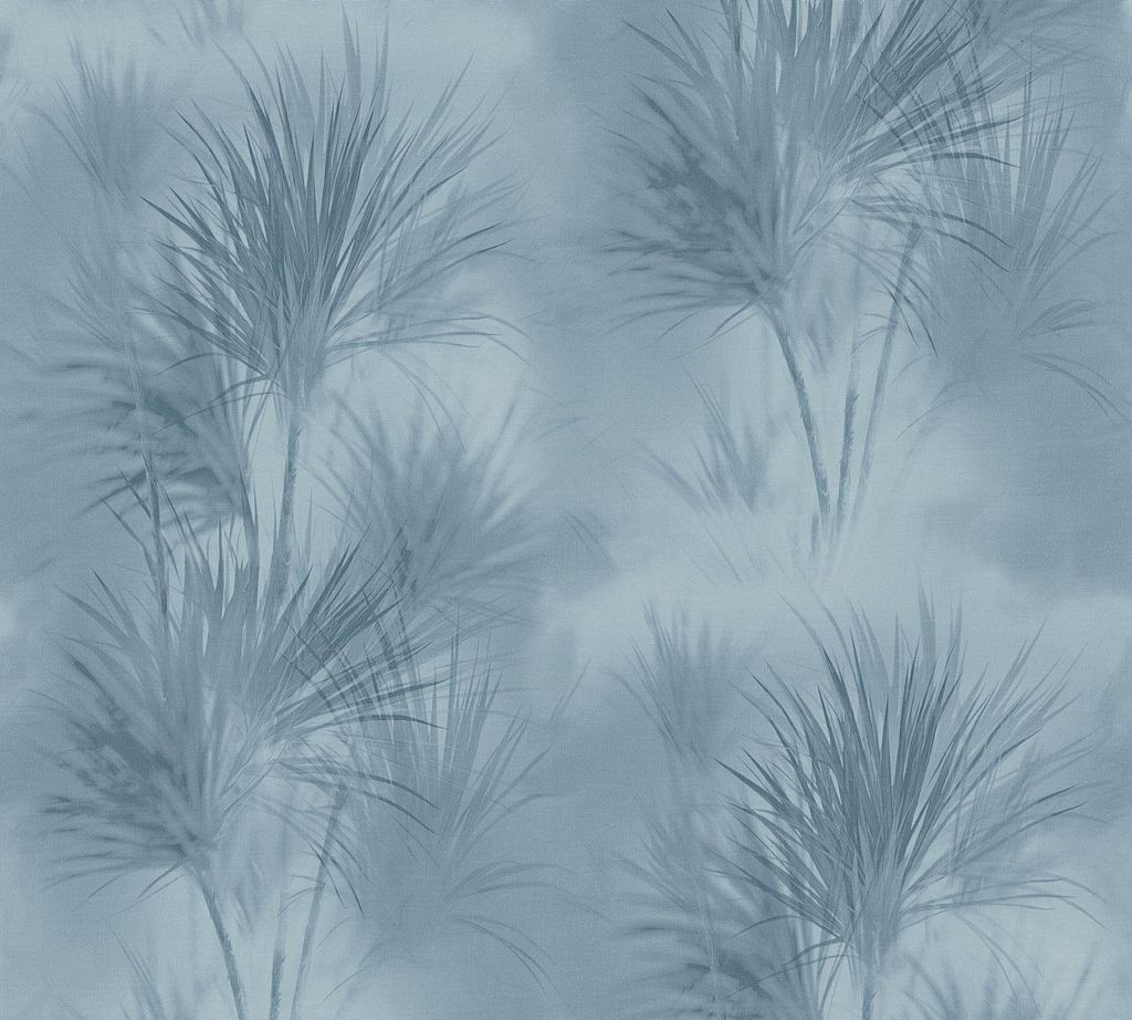 A.S. Création Dschungeltapete Exotic Life florale Tapete Vliestapete blau 10,05 m x 0,53 m