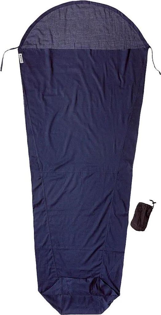 Cocoon MummyLiner ägypt. Baumwolle Hüttenschlafsack (Wärmeleistung +3,9°C / max. Körpergröße 210cm / Gewicht 0,21kg) tuareg