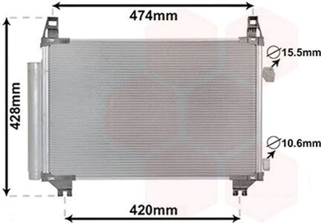 Condenseur de climatisation Toyota Yaris P13 pour un froid intense auto