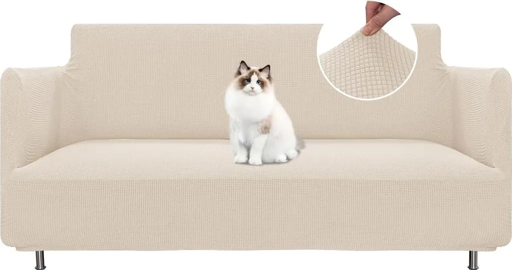 Housse pour Canapé 2 Places : Protection Salon pour Animaux et Enfants