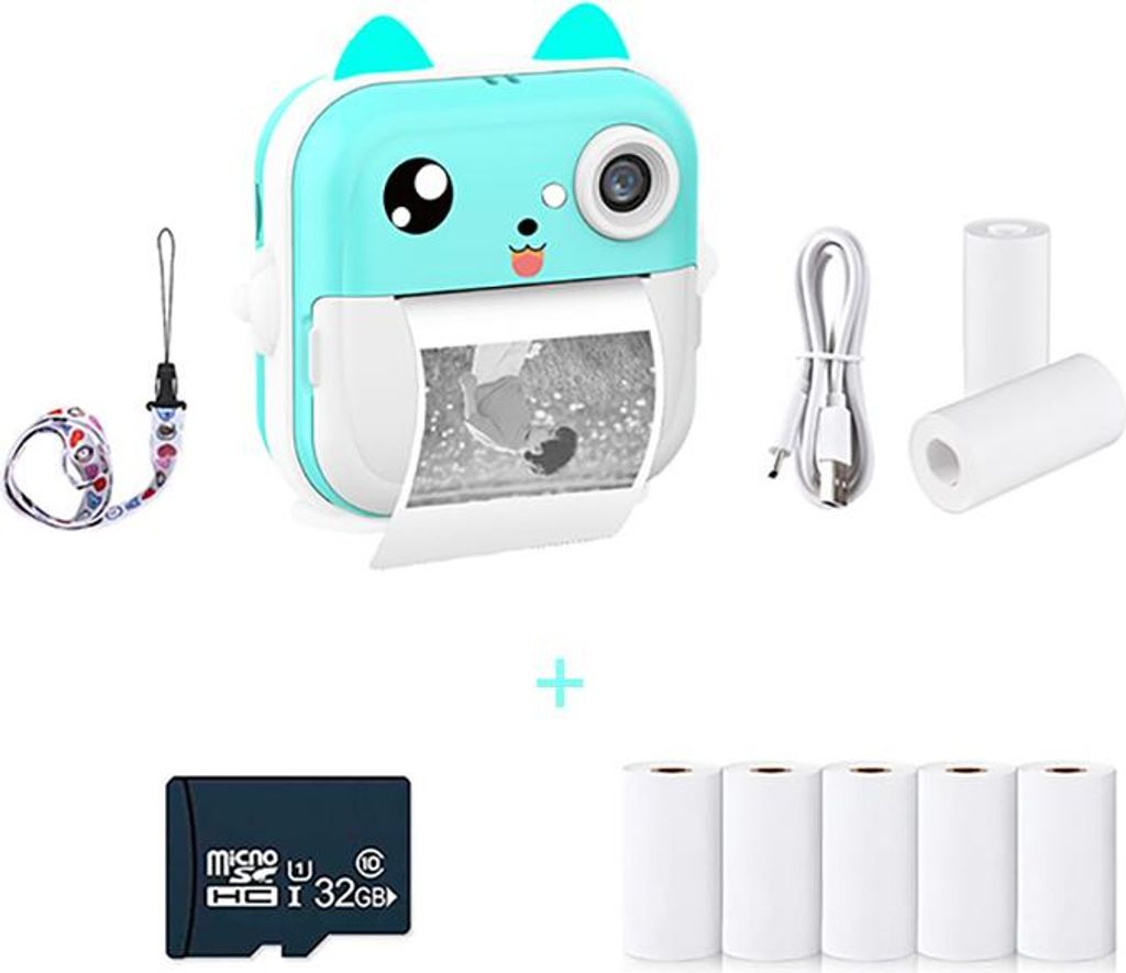 Fotocamera Bambini Stampa Istantanea con 7 Rotoli Carta Immagine del prodotto 