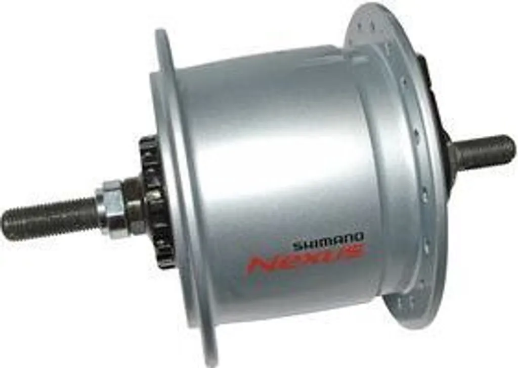 Moyeu Dynamo Shimano DH-C6000-2R Argent pour Éclairage de Vélo Urbain