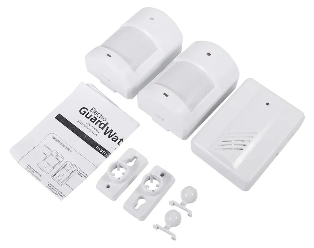Anti-intrusion : Alarme sans fil détecteur de mouvement kit complet 1+2