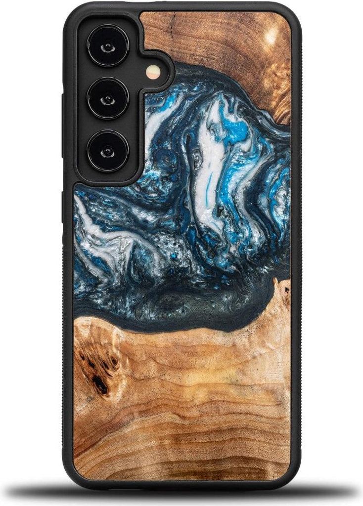 Holzhülle für Galaxy S25 FE, Bewood Unique Planets Erde