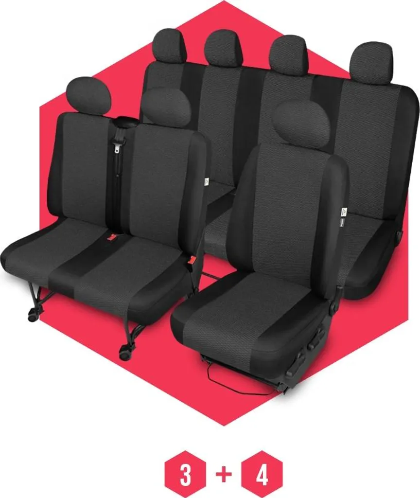 Coprisedili Lavabili per Iveco Daily IV (2006-2011) 7 Posti | Igiene Totale