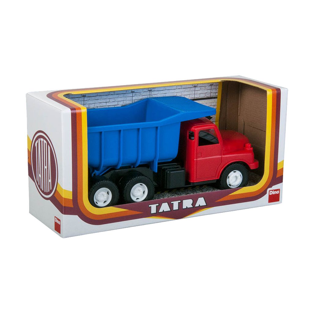 Tatra 148 Spielzeugauto aus Kunststoff, 30 cm, rot-blau, Produktbild 