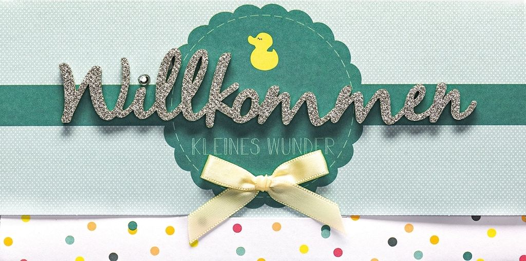 Geburt Baby Freudiges Ereignis Lettering Surprise GeldkarteGutsche