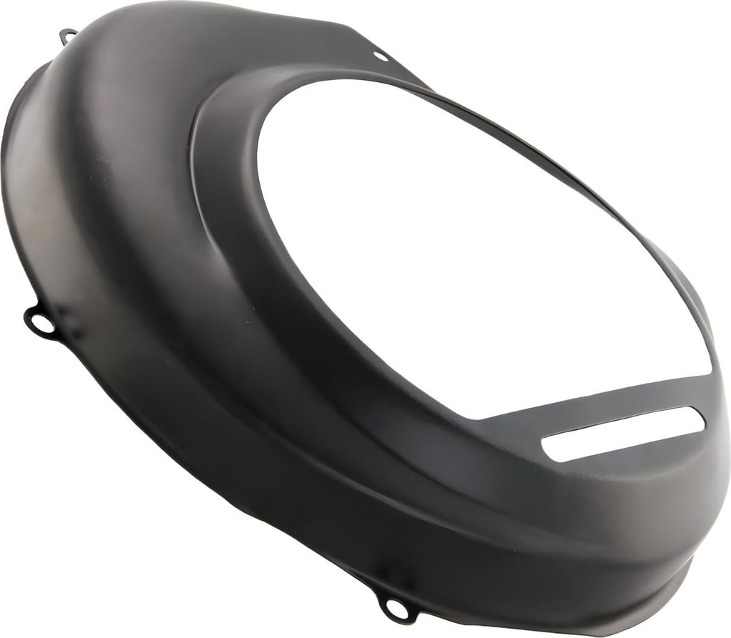 Lüfterradabdeckung SIP Spareparts Oldie Style schwarz für Vespa PX80-200, PE, Lusso, 1998, MY, 2011, Cosa mit E-Start