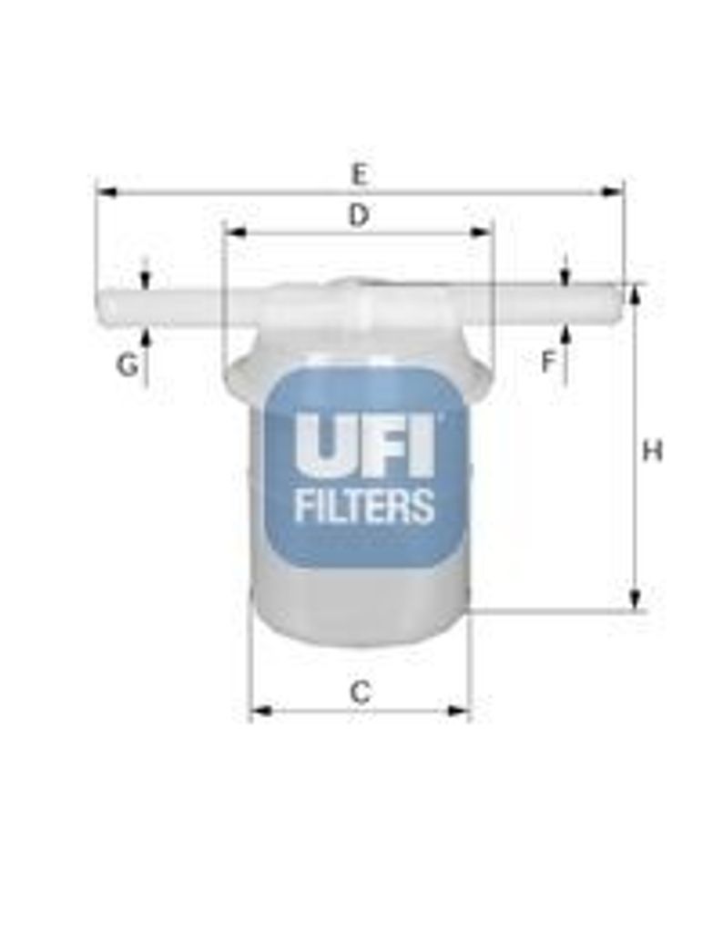 Kraftstofffilter UFI 31.005.00 für TOYOTA Celica Coupe (A2) Filtereinsatz