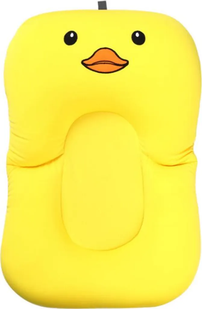 Matelas de bain bébé sans glissade flottant canard jaune sécurité