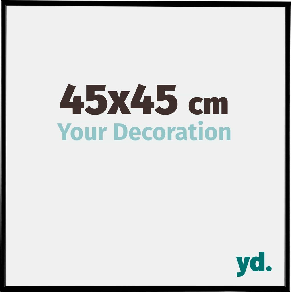 A graphic displaying product size and branding.