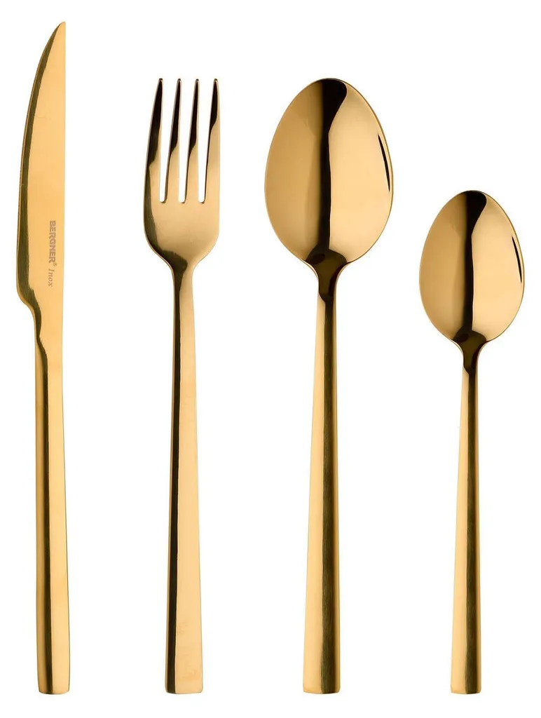 Set Regalo Bergner Sofia 24 Pezzi Inox | Servizio Posate Completo 6 Persone