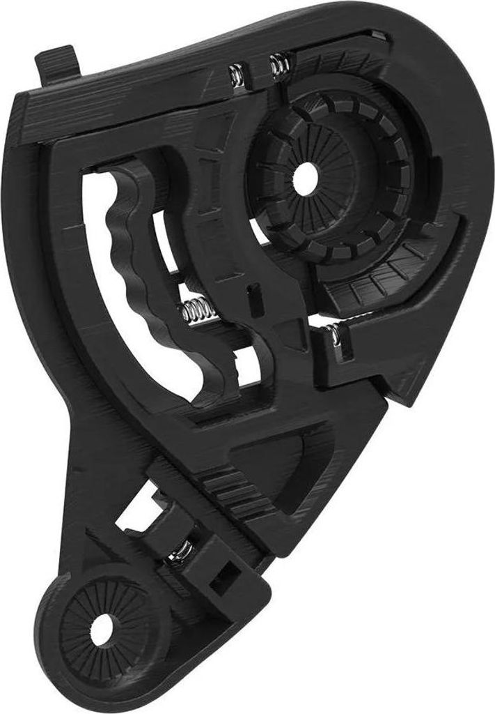 Mt Helmets Mt-v-14 Helm Visier Mechanismus Schwarz Schwarz One Size