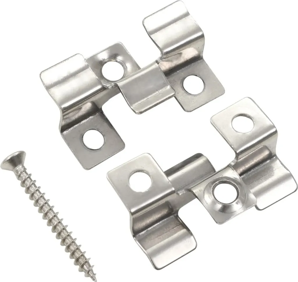 Anti-Glissement Tuiles : 100 Clips de Couverture Inox et 200 Vis