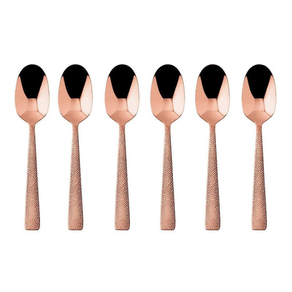 Sambonet Siena Edelstahl/PVD Kupfer Set 6 Mokkalöffel Zdjęcie produktu 
