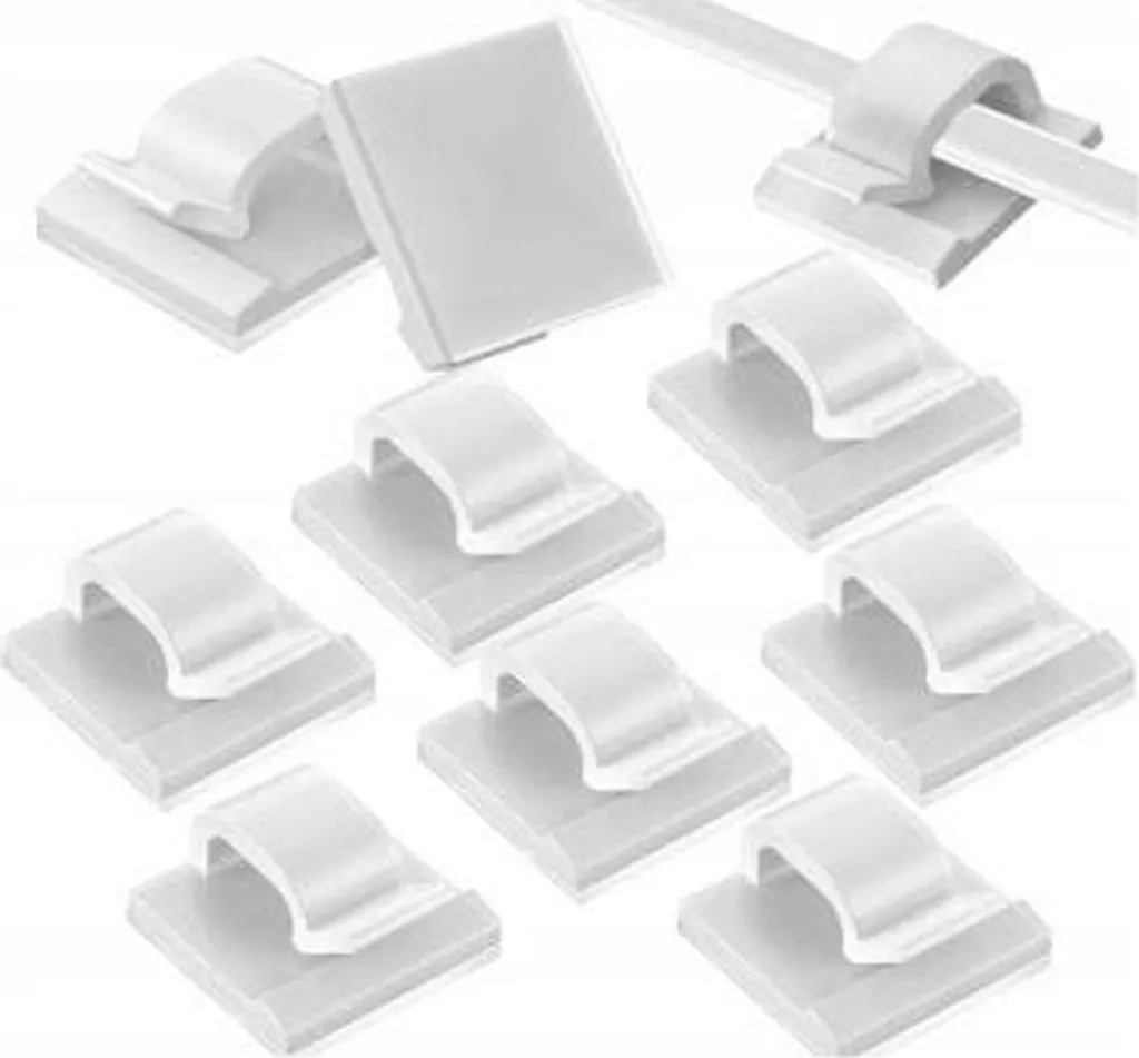 Clip Montaggio Cavi 10 Pz KD10084 - Ordine Facile in Casa e Garage
